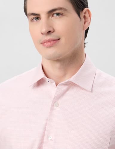 Image of Symbol Premium Men's 100% Cotton Formal Shirt | Textured Self Design | Regular Fit | Taped Construction | Available in Plus Sizes