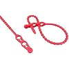 20 Kabelbinder Kugelbinder Rot – 320 Mm Lang, Wiederverschließbar, Min. 230 N Haltekraft, Für Garten & Haushalt