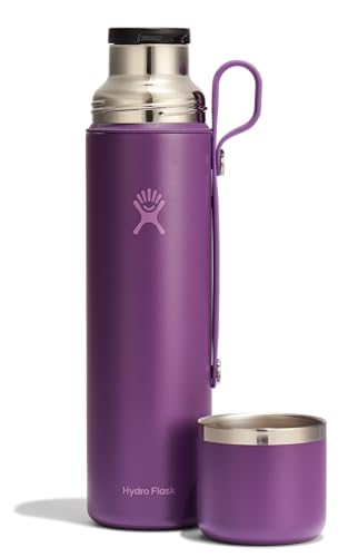 Hydro Flask Hot Flask & Cup – Insulated Stainless Steel, Hot Drink Travel Container for Coffee 36 Oz Beachplum Purple - image 2