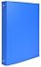 Exacompta 51471E, Carpeta forrada de polipropileno, 4 anillos, conector de 40 mm, A4, Azul Claro