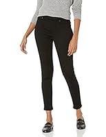 Amazon Essentials Damen Stretch-Schlupf-Jeggings mit mittlerer Leibhöhe - Auslaufmodell, Schwarz, 44
