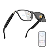 AI Translation Glasses, Support 169 Languages Real-Time Translation/Live Recording, Voice & Video Call Powered By GPT, Color-Change Lens Translator with Noise Reduction, AI Smart Glasses for Men Women