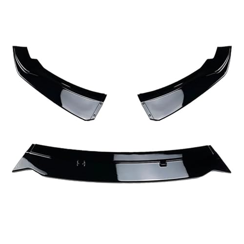 Kit spoiler avant pour BMW Série 2 F22 F23 avec canards latéraux aérodynamiques glossy black