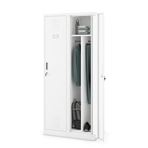 Jan Nowak Spindschrank Umkleideschrank Metall 2 Abteile 180x80x50 cm – Ansicht 1