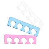 BESTYASH 3 Stück Teiliges Maniküre Fingertrenner aus Flexiblem Silikon Wiederverwendbar...