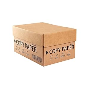 Staples Printer Paper 8.5 x 11 Inch 20 lb 92 Bright White Sheets, 10 Ream Carton