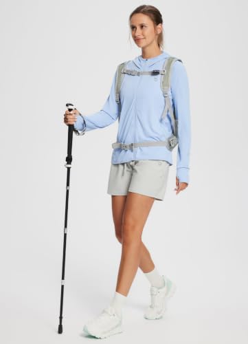 Image of baleaf Women's Sun Protection Jacket Hoodie Clothing Lightweight Long Sleeve Sun Cover Up Shirt