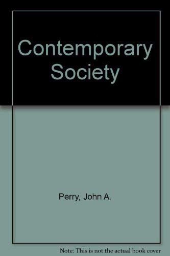 Contemporary society: An introduction to social... 0060451548 Book Cover