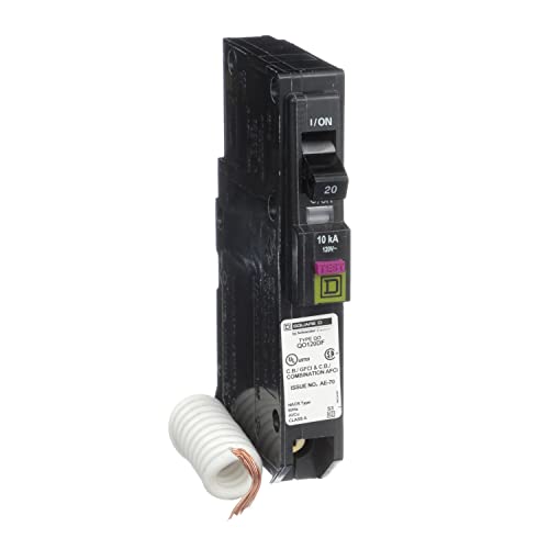 Square D - QO120DFC QO 20 Amp Single-Pole Dual Function (CAFCI and GFCI) Circuit Breaker #1