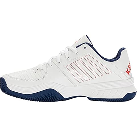 K-Swiss Performance Herren Court Express HB Tennis Shoe, White/Blue Opal/Lollipop, 43 EU Cover