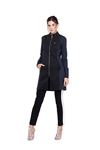 Dra Cherie Lab Coat â€“ Doctor Coat â€“ Laboratory Coat for Health and Beauty Professionals (Black, M)