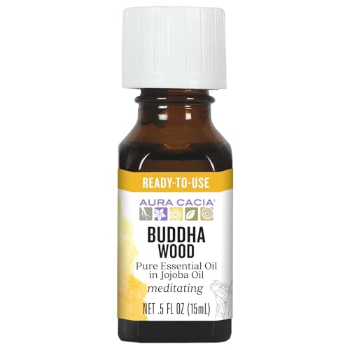Aceite Esencial Aura Cacia Buddha Wood en Aceite de Jojoba 0.5 fl. oz. miniatura 1