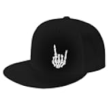 Snapback Flat Bill Hats, Birthday Gifts for Teen Boy Men Women, Adjustable Cotton Flat Brim Baseball Cap