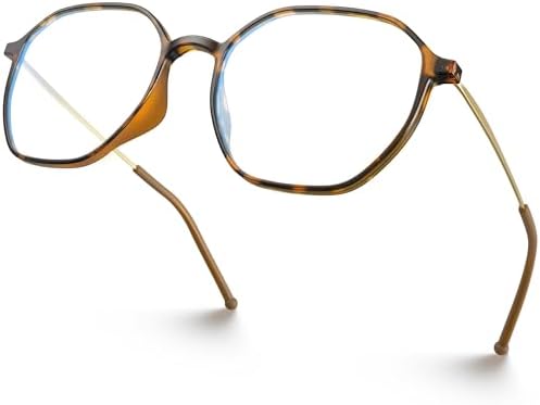 VISOONE Lightweight TR90 Blue Light Blocking Glasses Frame with Anti Glare Eye Protection for Women and Men RANE