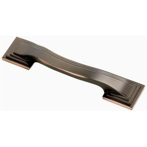 Hickory Hardware P3100-OBH 3-1/2-Inch Deco Pull, Oil-Rubbed Bronze Highlighted Cover