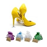 Cubretacones Los Manolitos Pack 10 | Protectores de tacón listos para regalo en bodas con bolsita individual | Salvatacones varios tamaños para tacones altos | Cubretacones universales transaprentes