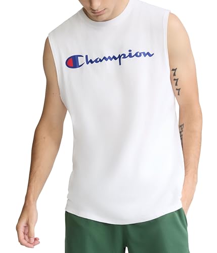 Image of Champion Men's Muscle Tank, Classic Graphic Muscle Tee, Sleeveless T-shirt for Men (Reg. Or Big & Tall)