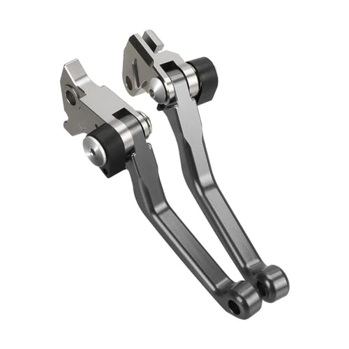 Brems und Kupplungshebel Kompatibel Mit Yamaha Für YZ250X YZ 250X 2016-2021 2022 2023 2024 Motorrad Bremse Kupplung Hebel Motocross CNC Pivot Dirt Bike Griff(Gray NO LOGO)