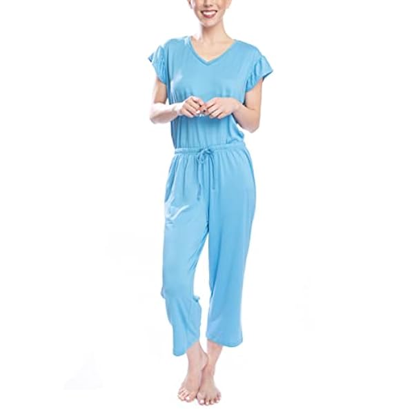 Hanes Conjunto de pijama Cottage Staycation para mujer, pantalón corto de 22 pulgadas