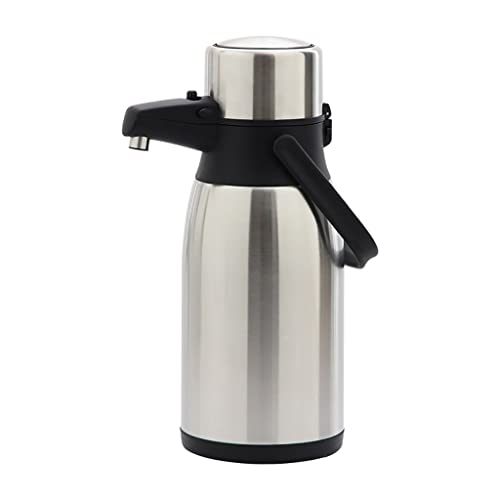 Thermoskan 1.3/1.6 Liter,Thermische geïsoleerde koffiekarafe, thermische karaf met glazen voering, draagbare thermische karaf, temperatuurdisplay, vacuüm thermische potfles voor koffie, thee, warme dr