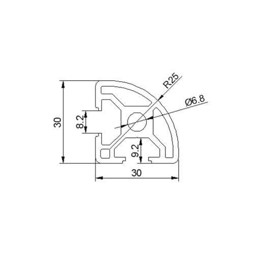 Guide linéaire aluminium 3030R pour assembler un établi ou châssis - 2