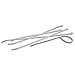 Avery Dennison Cable Ties - 8" - Bag Of 1000 - White