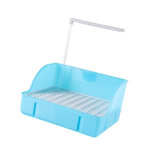 Baoblaze Acessório de banho para pássaros, caixa de chuveiro leve e removível, Azul