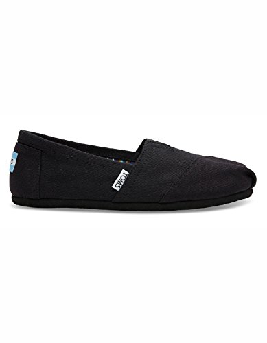 Toms Women's Classic Canvas (Black,On,Black) Slip-on Shoe - 8.5 B(M) US