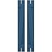 Ekena Millwork ARW102SB207X74HBH Americraft Two 2 Exterior Real Wood Spaced Board-n-Batten Shutters w/Z-Bar (Per Pair), 7 1/2"W x 74"H, Sojourn Blue
