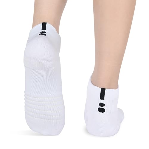Ankle Socks Athletic Running Low Cut Cushioned Anti-Blister Tab Sports Socks for Men Women 6 Pairs2