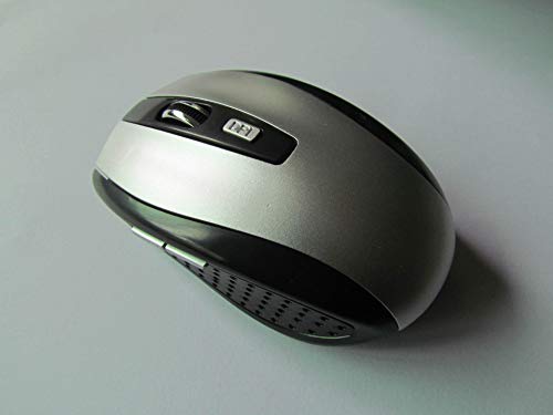Souris optique sans fil 2.4G argent souris pc portable et bureautique