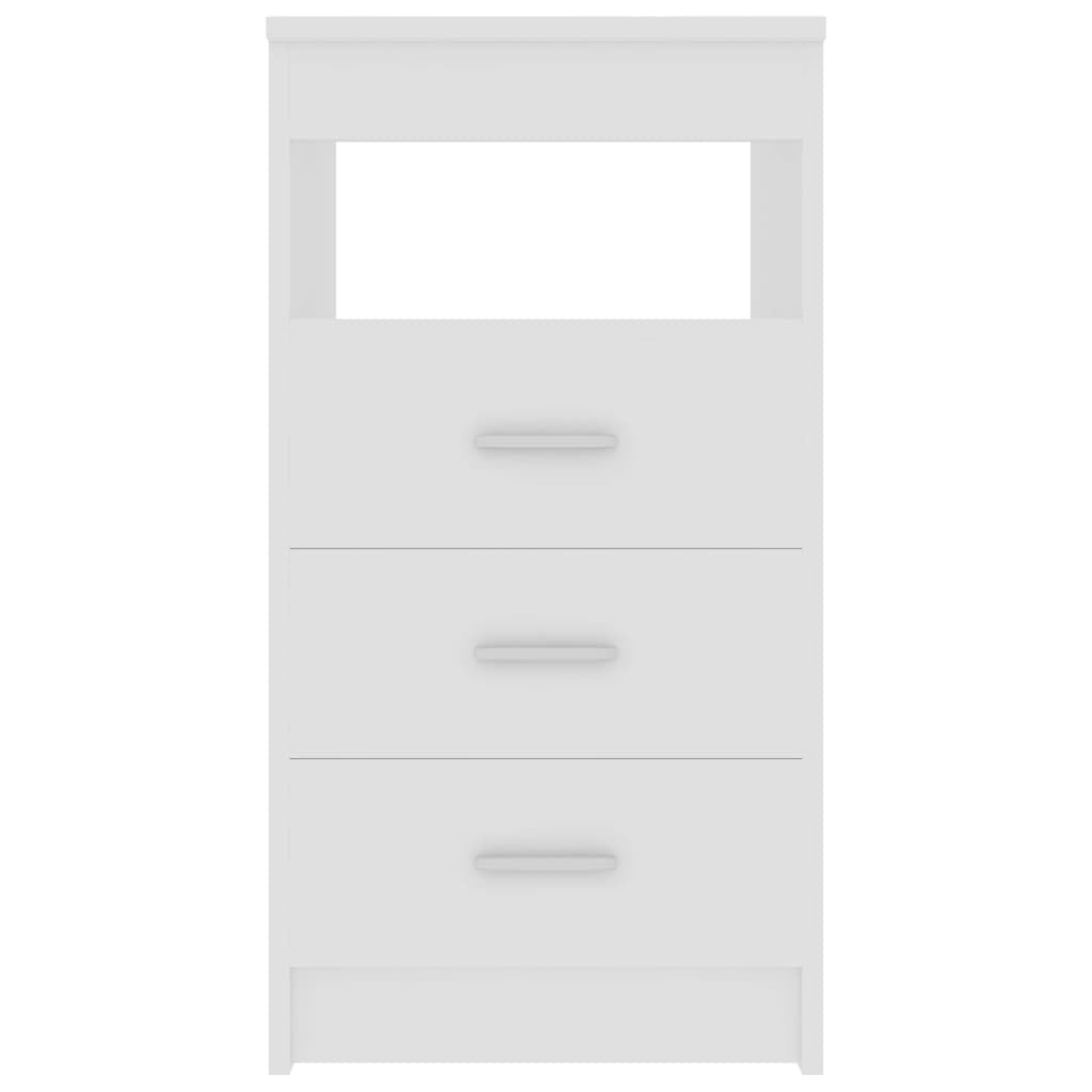 Kompakter Holzwerkstoff-Schrank mit 3 Schubladen und offenem Regal für Büroorganisation und Stauraum