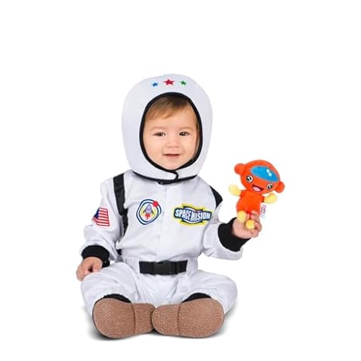 My Other Me - Disfraz Astronauta Bebé, talla 12-24 meses. Incluye mono blanco con detalles negros y parches espaciales, gorro con insignias y peluche de cohete naranja. Explora el espacio. | Ya disponible en tu tienda friki favorita! En mundofriki.es! My Other Me - Disfraz Astronauta Bebé, talla 12-24 meses. Incluye mono blanco con detalles negros y parches espaciales, gorro con insignias y peluche de cohete naranja. Explora el espacio. | Ya disponible en tu tienda friki favorita! En mundofriki.es!