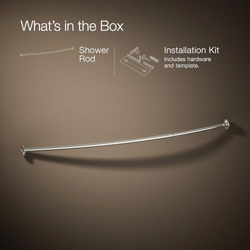 KOHLER K-9350-SN EXPANSE CURVED SHOWER ROD - TRANSITIONAL, Vibrant Polished Nickel by Kohler - Image 7