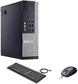Dell OptiPlex 9020 SFF Desktop PC Computer, Intel Core i5-4590, 8 GB RAM, 256 GB SSD, WiFi, Bluetooth, US QWERTY Tastatur, Windows 11 Pro (Generalüberholt)