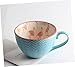 XKUN Tazza Tazza in Ceramica Dipinta A Mano di Grande capacità Cereale Tazza di caffè Vintage Colazione con Latte Tazze Colorate A Mano-16