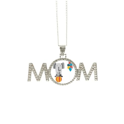 Collier éléphant amusant en taille M pour anniversaire et fête des mères