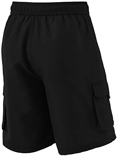 Tsla Boys Swim Trunks, Quick Dry Upf 50+ Beach Board Swim Shorts, Swimsuit Swimwear With Inner Mesh Liner, Solid Trunks Black, 2 #TOP7