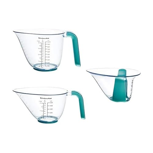 KitchenAid Universal Measuring Jugs, Set Of 3, Aqua Sky
