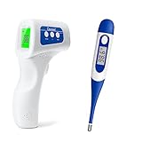 Bundle of Berrcom Digital Contactless Thermometer JXB-178 & Berrcom Digital Thermometer DT008