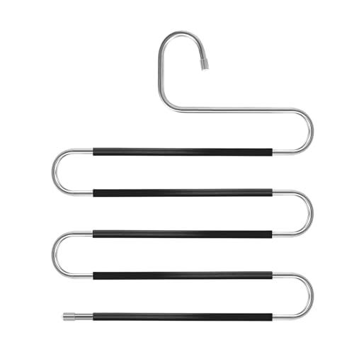 Trousers Hangers, Stainless Steel Pants Hangers, S-Shaped Jeans Clothes Organizer