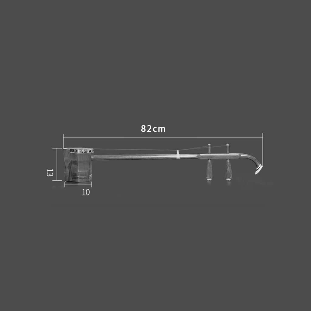 Instrument de Musique Classique Erhu Débutant Professionnel Erhu Loud Débutant Professionnel Instrument Classique Six Faces Professionnel Instrument de Musique Erhu (Color : Black,