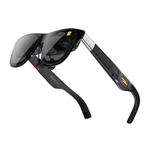 XREAL One AR Glasses with X1 Chip, Native 3 DoF 147″ 50°FOV 120Hz HD, Renowned Audio, 3 Adjustable Lens Transparency, Compatible with iPhone 16/15 (excl. e-series), Steam Deck/ROG/Mac/PC/Android&IOS