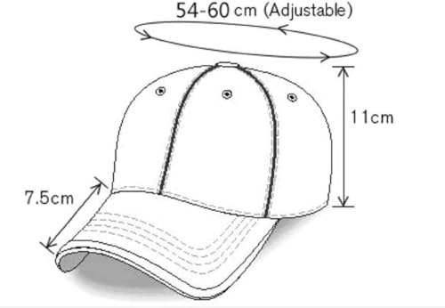 Image of 1969 Denim Washed Stylish Cap for Men Women with Brim (Fit to Head Size - Approx 54CM to 60CM)