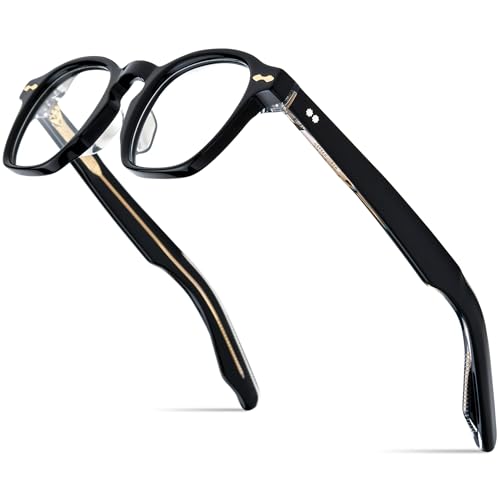 Image of HEPIDEM Acetate Glasses Frame Men Women Square Eyeglasses Optical Spectacles MZEPH
