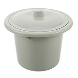 pot de chambre bebe avec couvercle Système d'ouverture silencieux : le pot de chambre pour adultes est doté d'un couvercle silencieux, le confort des occupants et pouvant également servir d'urinoir portable, de pichet de salle de bain, d'urinoir en plastique ou d'urinoir d'urgence