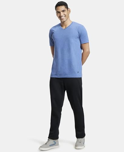 Image of Jockey 2726 Men's Super Combed Cotton Rich Solid V Neck Half Sleeve T-Shirt