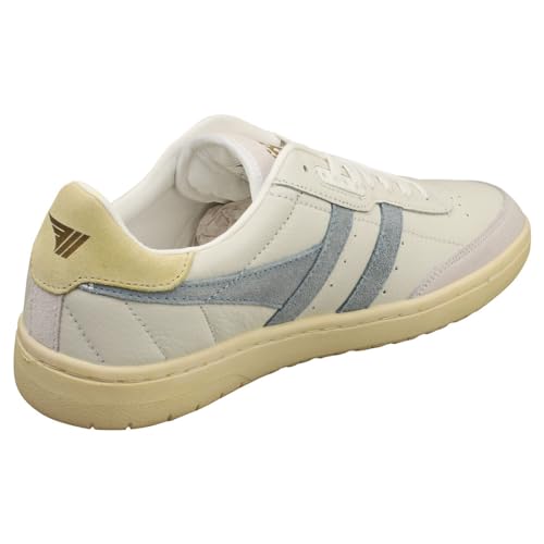 Gola Women's Falcon Sneaker, White/Iceberg/Lemon, 9