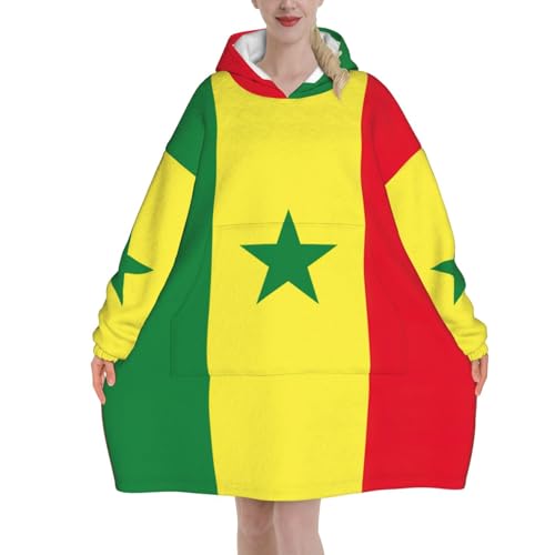 Couverture à capuche Sénégal EdWal anti-froid en flanelle douce