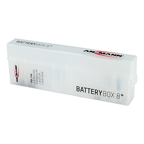 Caja para pilas recargables AA AAA estuche protector Ansmann almacenamiento 5